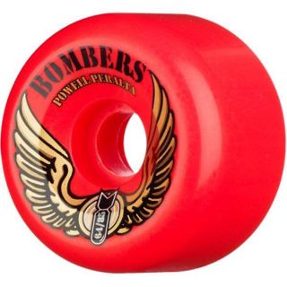 Powell Peralta Bombers Skateboard Wheels Red 64mm 85A