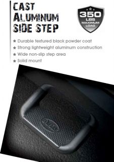 Bully BBs 1103 Black Cast Aluminum Solid Mount Side Steps Pair