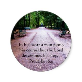 Proverbs 169 Inspirational Bible Verse Sticker