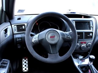 Subaru Impreza STI Extra Thick Alcantara Steering Wheel 08 09 2010 Red