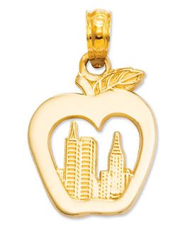 14k Gold Charm, New York Skyline in Apple Charm   Bracelets   Jewelry
