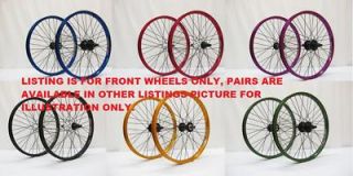 20 Coloured BMX Wheel Front Wheel Assorted Colours