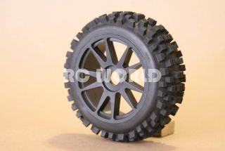 RC 1 8 Car Buggy Truck Tires Wheels Rims Package Knobby