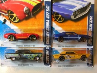 Hot Wheels 2011 9/11 KMART EXCLUSIVE 4 Cars Shelby, 53 Chevy, Javelin