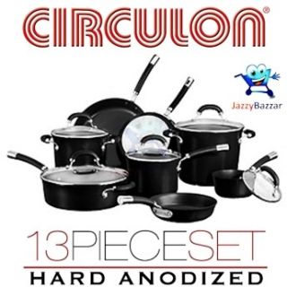 Circulon 13 PC Hard Anodised Saucepan Pots Pan Kitchen Cookware Set