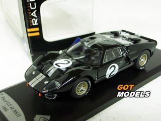 FORD GT40 MK2 1966   1/43 SCALE MODEL CAR IN BLACK LE MANS BY SOLIDO