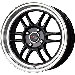 New 15X7 4 100 Dr 21 Gloss Black Machined Wheels/Rims