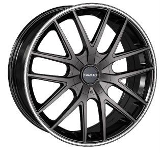 18 inch Touren TR60 Black Wheels Rims 5x115 de Ville DTX El Dorado