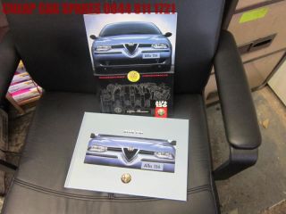 Alfa Romeo 156 hardback advertising brochure book & brochure V G Cond
