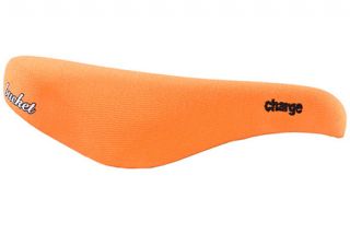 Charge Bucket Seat Bicycle Saddle Orange Fabric CrMo