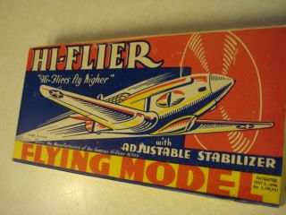 1939 ** HI FLIER * BELLANCA SKYROCKET * FREE FLIGHT MODEL AIRPLANE KIT