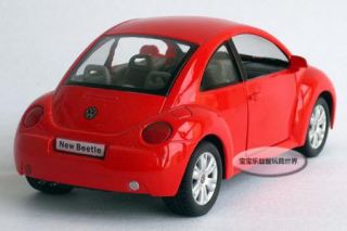 New Volkswagen Beetle Large 1 24 Diecast Model Car Red B121A