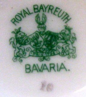 Royal Bayreuth Blue Verge Bavarian Saucer (s) Only (ROB154) circa 1919