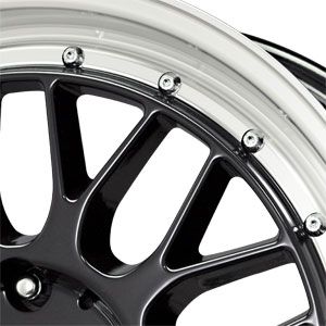 New 17X7.5 5 120 Drag Dr45 Gloss Black Machined Lip Wheels/Rims