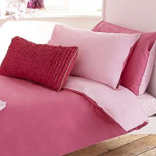 Izziwotnot Tonal Cotbed Duvet Set Pink Reversible Brand New Gift
