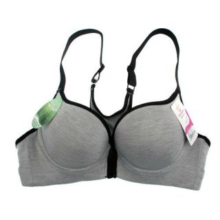 Lady Sexy Front Open Vest Style Push Up 3 4 Cup Sports Bra Size 75 80