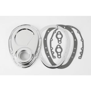 New Speedway 1969 1986 SBC Chevy Chrome Quick Change Cam Cover Kit for