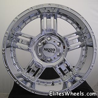 17x9 Chrome Moto Metal MO958 Wheels 8x170  12 Lifted FORD F 250 F350