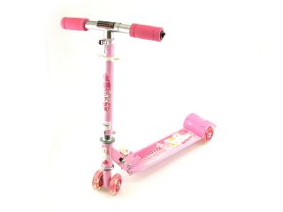 Mini Folding 4x4 Scooter Pink Bunny Lighted Wheels