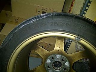 Rear   16x7j ; 100x5 ; 50 offset. recommended tyres size 205/45R 16