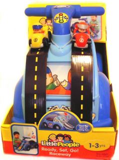 Fisher Price Little People Ready Set Go Raceway Ride on Toy with Sound