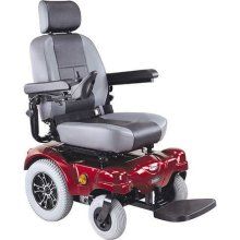 CTM HS 5600 Heavy Duty Rear Wheel Drive Electric Power Chair Red