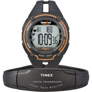 Timex Ironman Triathlon Road Heart Rate Monitor Running Watch Orange