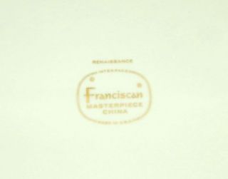 Franciscan Renaissance Gold Vegetable Serving Bowl Platter Set
