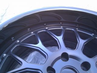 DPE S20 Black Wheels w Yokohama Advan Sport Tires