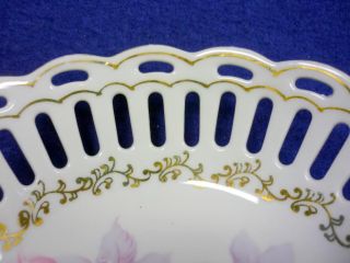 BEAUTIFUL PERFORATED (PIERCED) RIM SMALL FRUIT BOWL FROM AIYO CHINA
