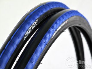 Pair Kenda Kadence Road Bike Tire Tyres 700x23c 700c Blue