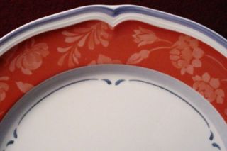 Villeroy Boch China Cottage Red Pattern Dinner Plate