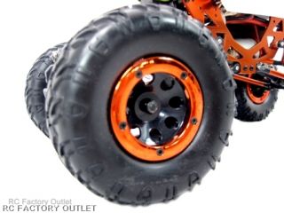 Huge Rock Crawler Tyres with Alloy Outer Secured by 5 Hex Screws