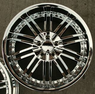 Menzari Z08 20 Chrome Rims Wheels Mercedes SL500 SL600 20 x 8 5 10 5H