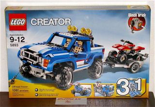 New SEALED Lego 5893 Creator Offroad Power Jeep ATV Truck Dune Buggy