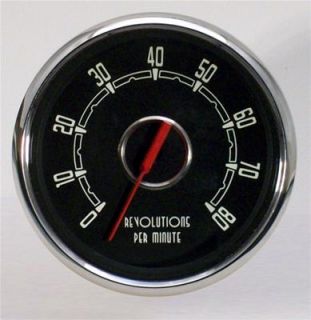 New Vintage USA Woodward Series Tachometer Gauge 0 8 000 4 3 8 Dia in