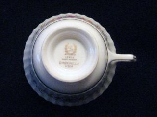 Lot Lenox Cinderella Tea Cup Saucer Set of Two V 308