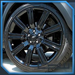 Gloss Black 22 inch Stormer Rims Wheels Tires Fits Range Rover Sport