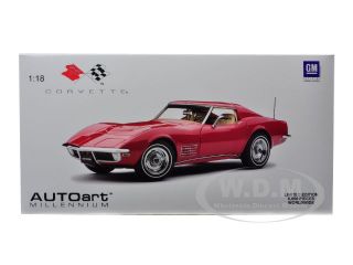 1970 Chevrolet Corvette Monza Red 1OF6000 Made 1 18 by Autoart 71172