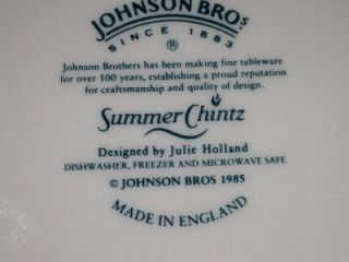 Johnson Brothers Summer Chintz 4 Dinner 10 1 2 Plates