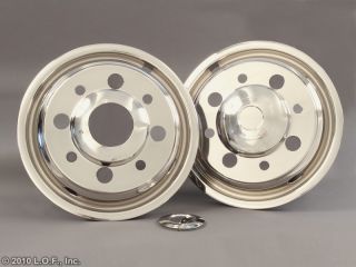 91 2009 Chevrolet 19 5 x 6 75 Stainless Dually Wheel Simulators Liners