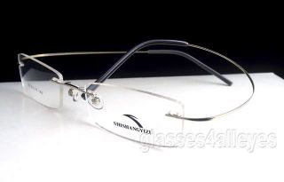 Silver Eyeglass Frame Flexible Light Brand New Rimless