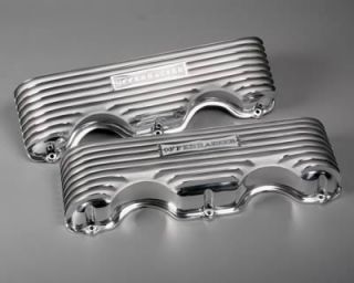 Cast Aluminum Valve Covers 5042 Chevy w Block 348 409 Polished