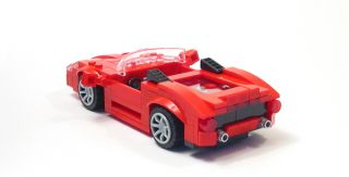 Lego Custom Red Mid Engine Sports Car City Town Racers 10211 8169 8143