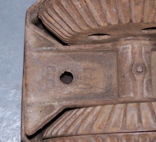 Antique Cast Iron Double Wheel Hog or Pig Oiler