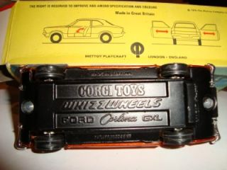 Corgi 313 Whizzwheels Ford Cortina GXL Graham Hill Very Near Mint and