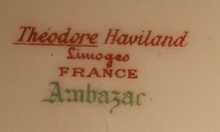 Haviland France China Ambazar Handled Cake Plate 11 Small Chip
