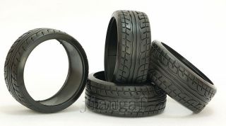 RC 4pcs Racing Speed Drift Tires Hard Rubber Tyre 1 10 on Road Car
