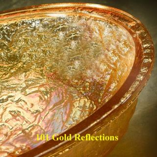 Oceana Glass 17 Vessel Gold Reflections 005 005 101