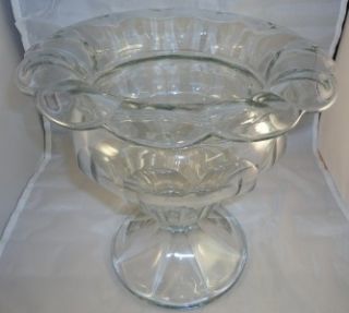 Antique Heisey Glass 352 aka No 4 Flat Panel Drop Flange Vase 9 RARE